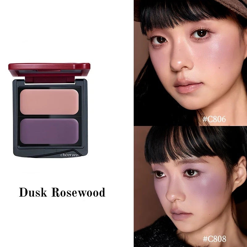 QianYan Cocoa Manor Tales Collection Silky Blusher Cream T6061