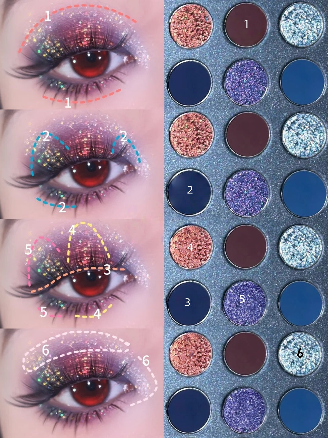 KRYPTEIN COSMETICS Supernova Chameleon Eyeshadow Palette T5668