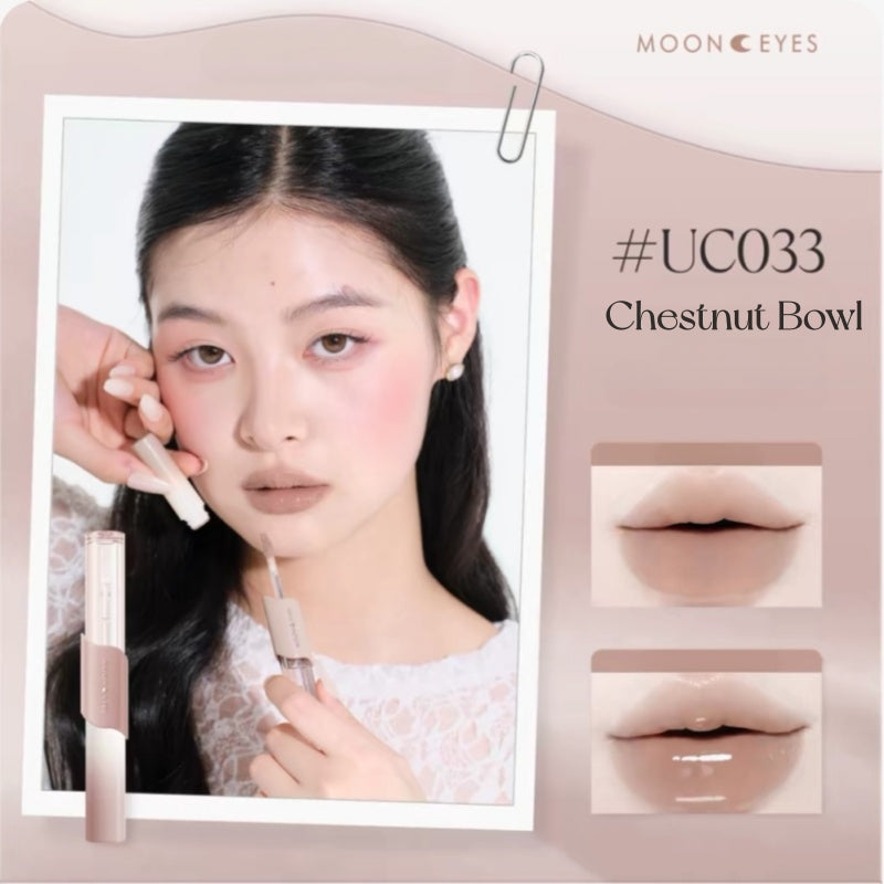 Mooneyes Color Diary Collection Matte & Glossy Double-head Lip Glaze T6028