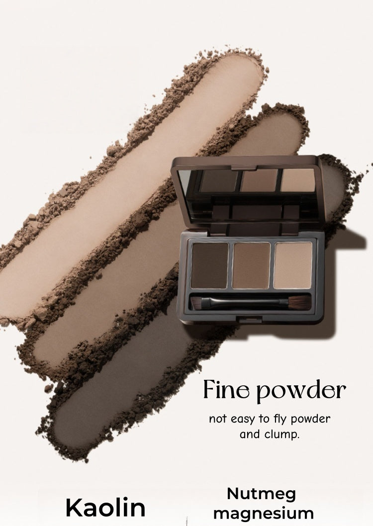 BABREA Waterproof Long-wear 3-color Eyebrow Powder T5033