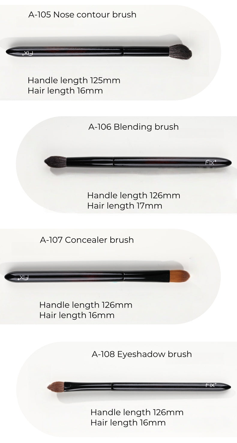 FIX+ Round Embroidery Collection Professional Makeup Brush 12 Pcs Set T4911