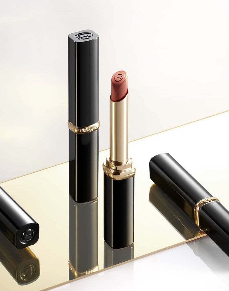 L'Oreal Glossy & Matte Black Tube Lipstick T6032