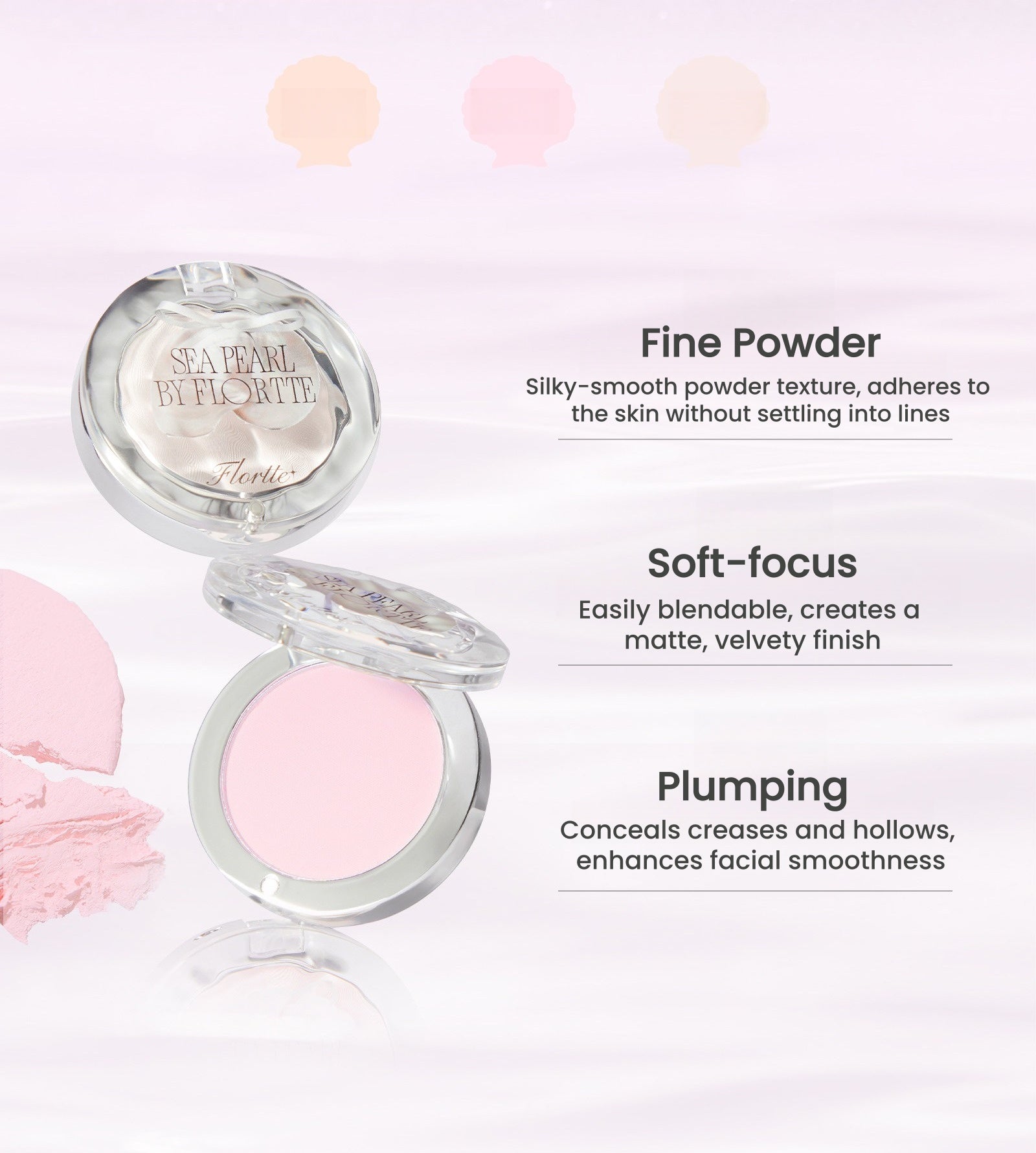 FLORTTE Sea Pearl Collection Single-color Highlighter T5883