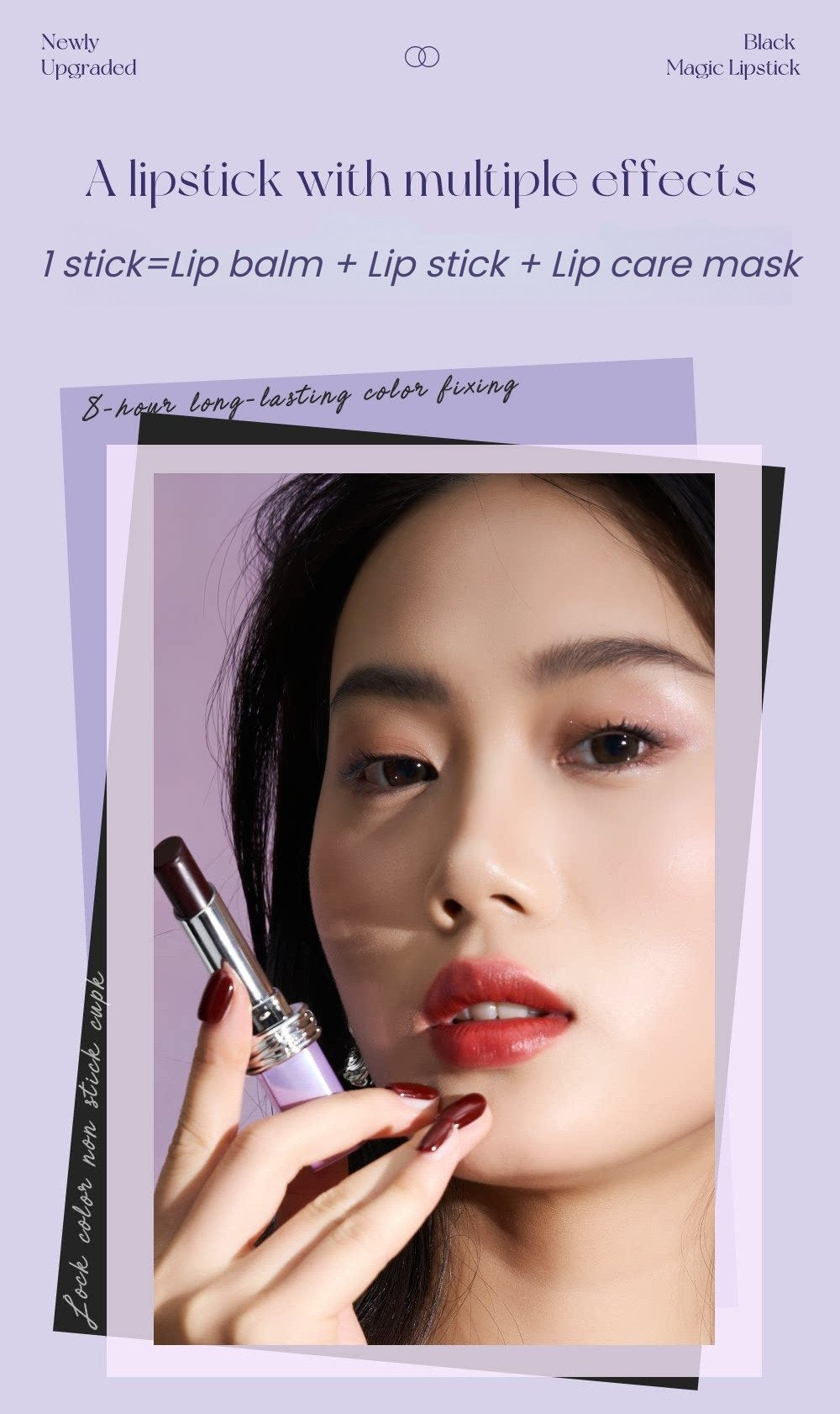 LUONA NOESS Black Magic Collection Moist Glossy Lipstick T5501