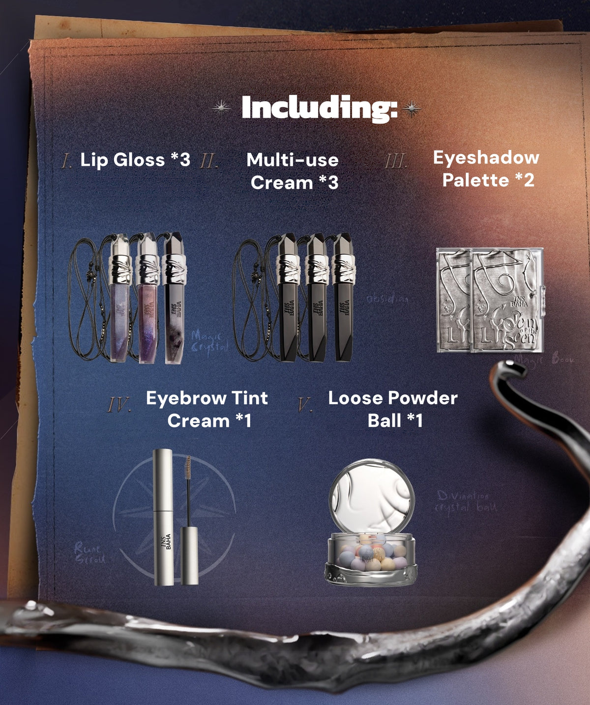 [Sale on Sep 30] INSBAHA Coven of Unseen Collection Makeup Gift Box T6027