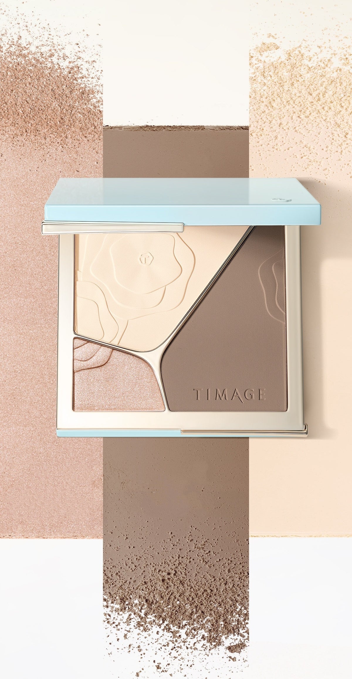 TIMAGE 3-color Highlighter & Contour Makeup Palette T6047