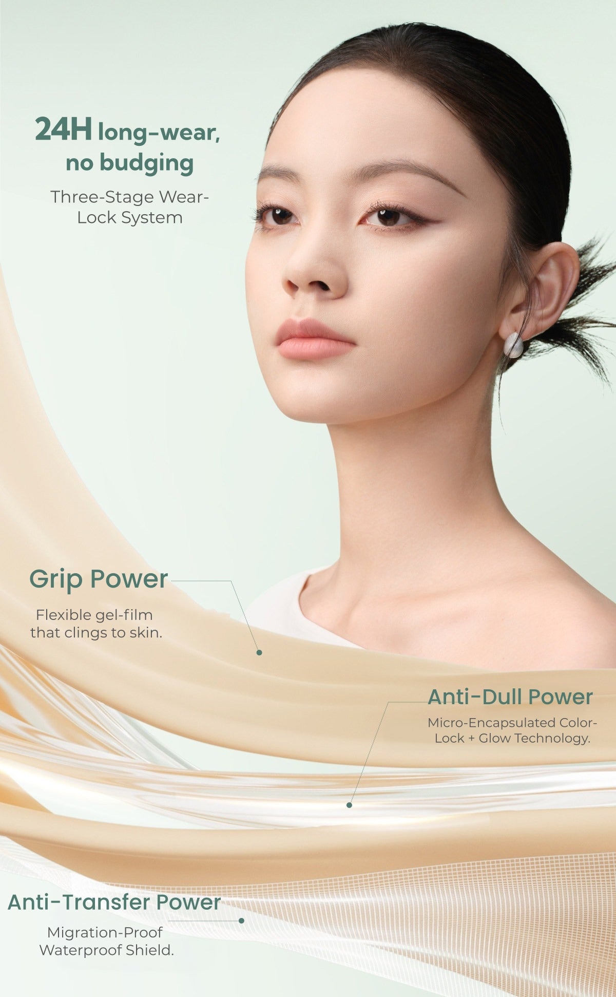 TIMAGE Round Tube Long-wear Air Cushion Foundation T6063