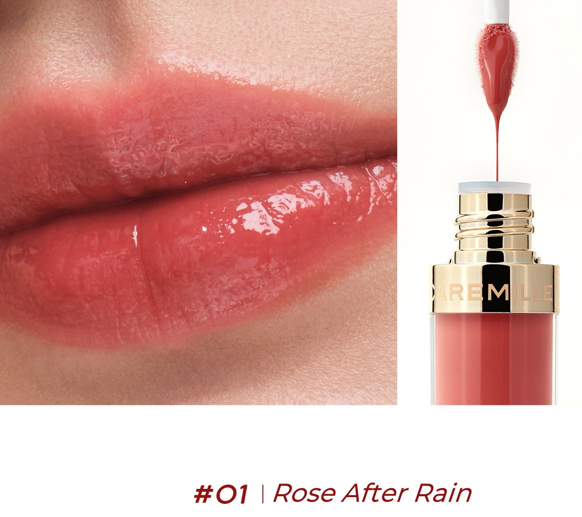 CAREMILLE Go-nude Essence Liquid Glossy Lip Gloss T5054