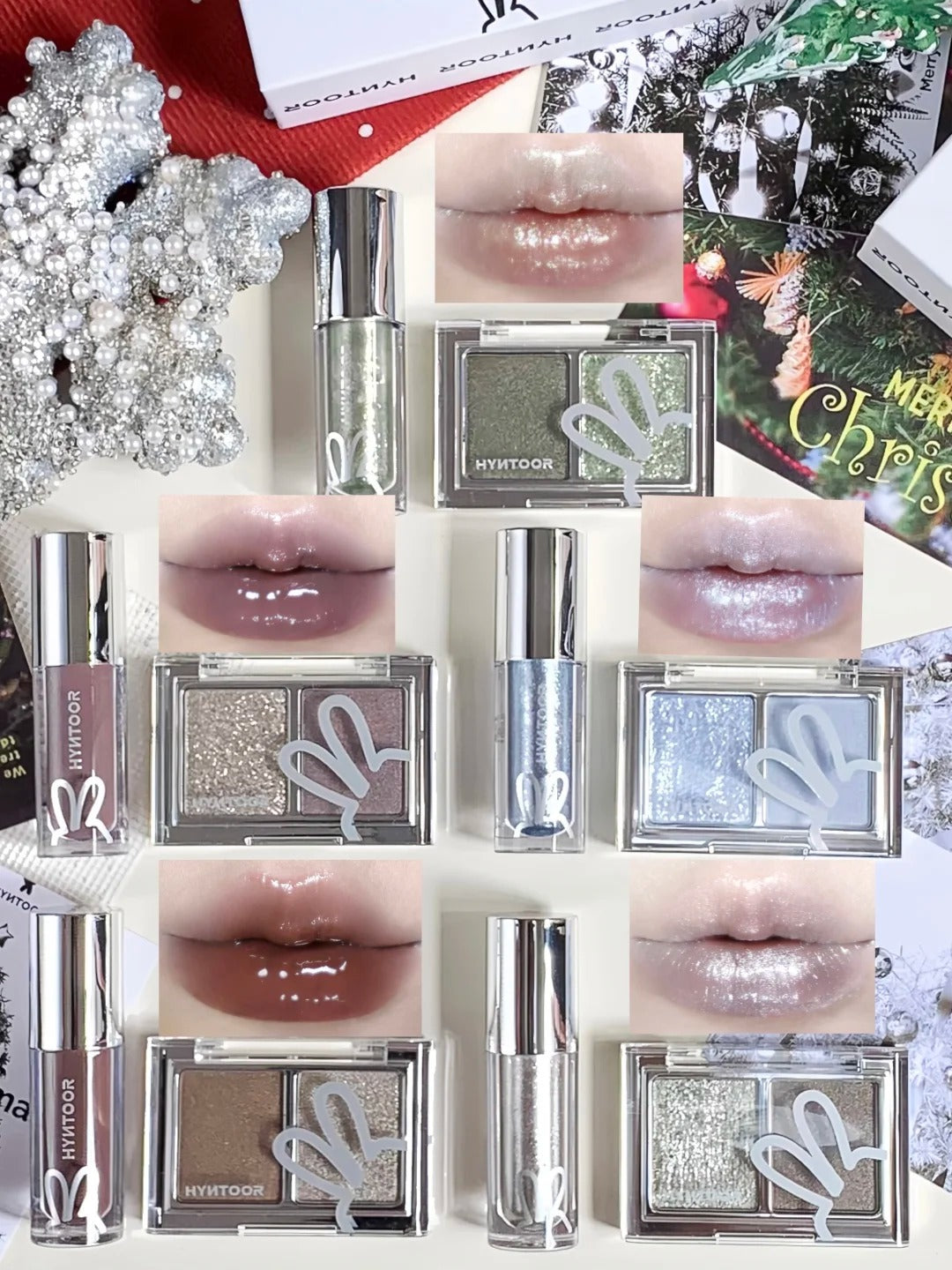 HYNTOOR Christmas Collection Eyeshadow & Lip Gloss Gift Box T5324