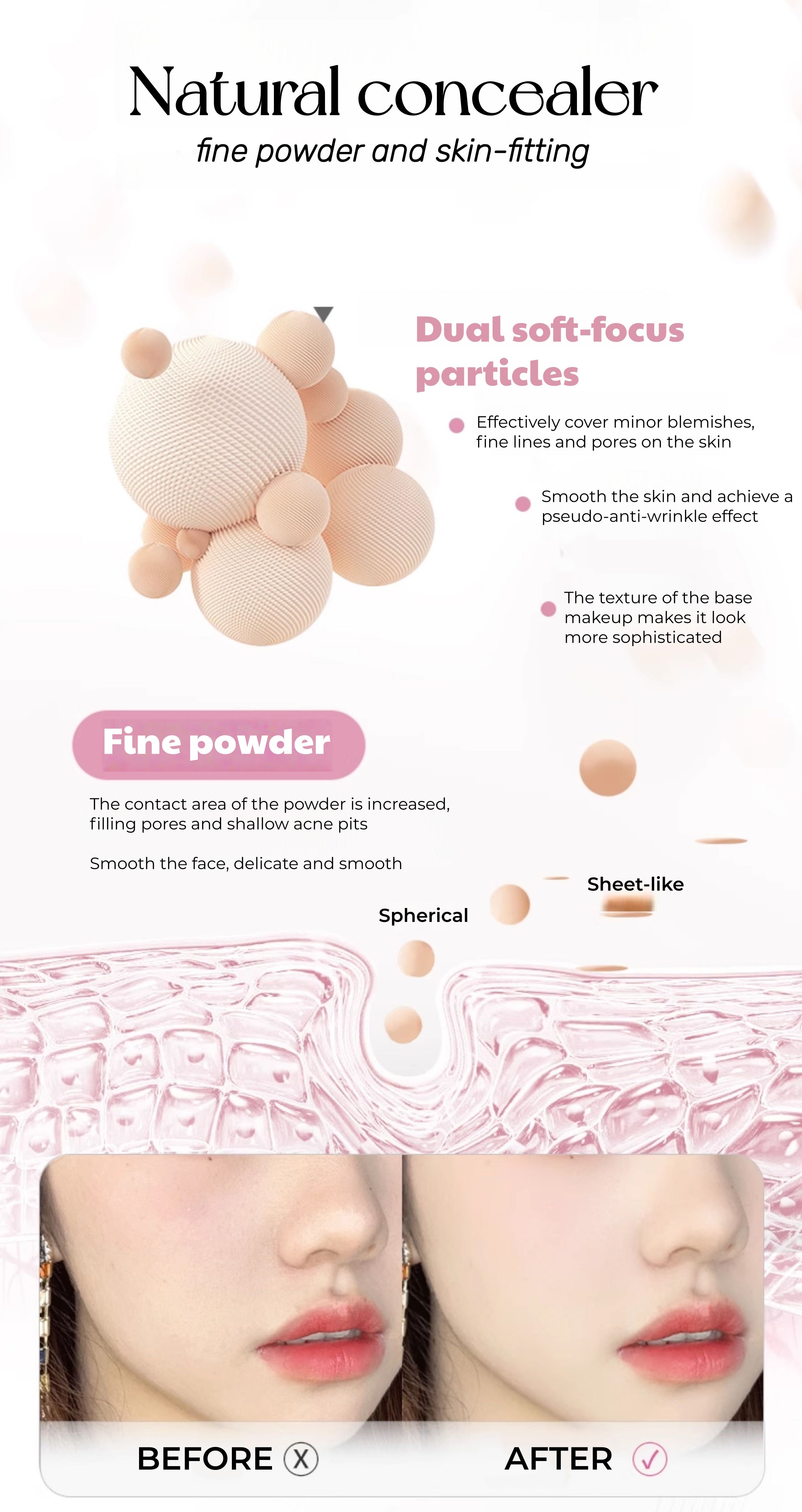 PUCO Long-wear Oil-control Matte Pressed Powder T5341