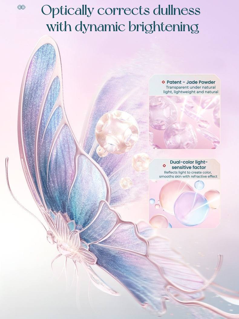 Florasis Radiant Complexion Peach Blossom & Silk Honey Pressed Powder T5484