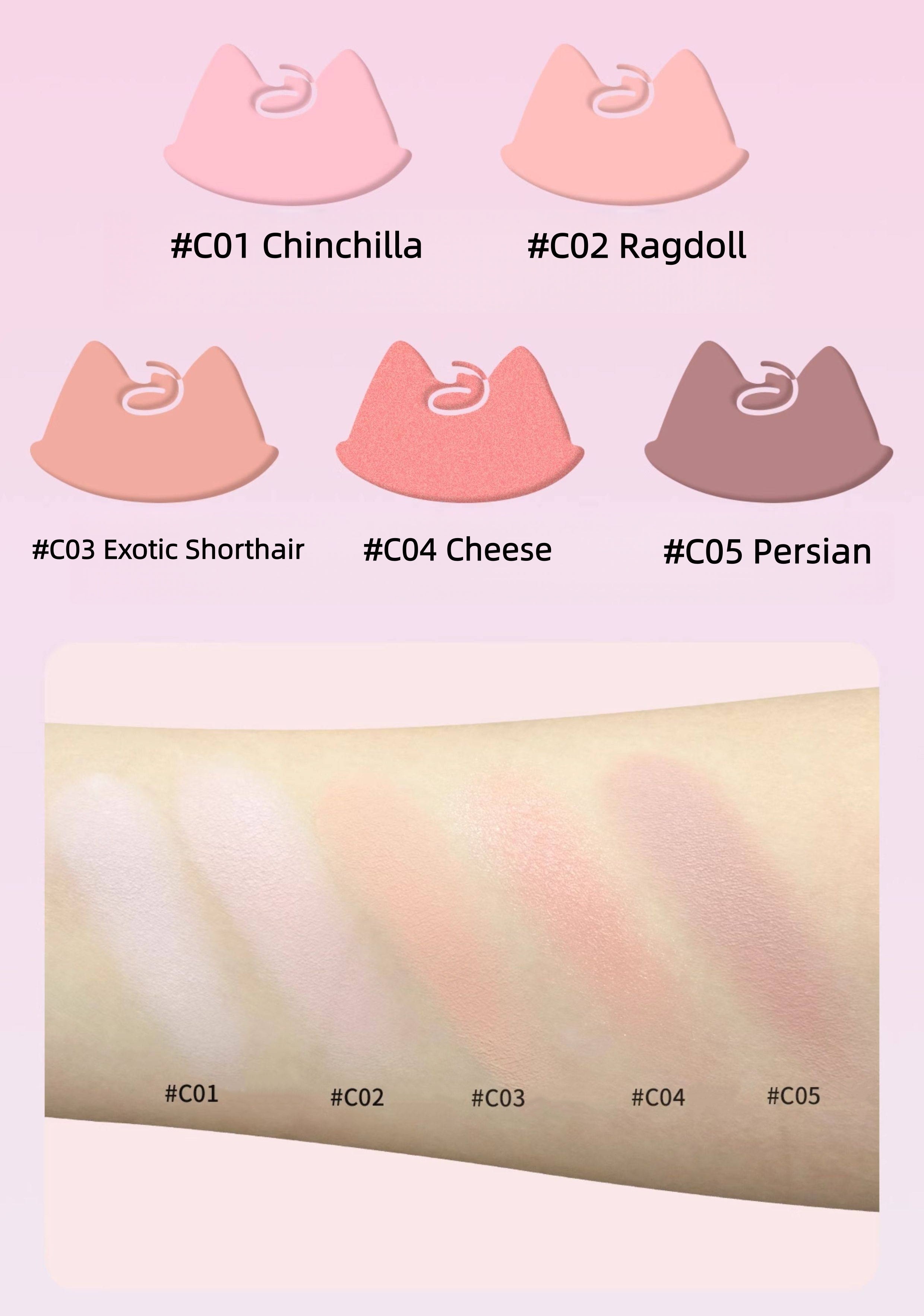 SheDella Cat Collection Della Single-color Blusher T5802