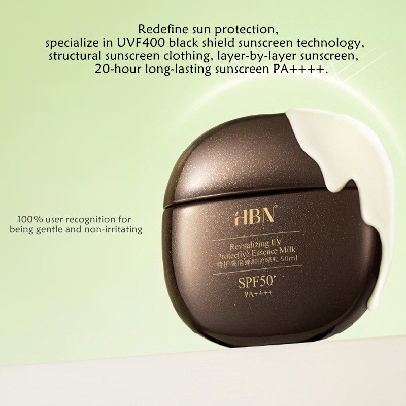 HBN 50ml Revitalizing UV Pretective Essence Sunscreen Lotion SPF50+ PA++++ T4034