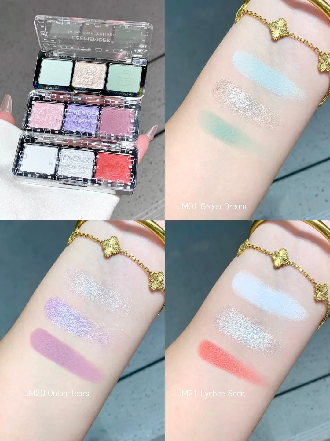 LEEMEMBER Fruit Punch Collection 3-color Satin Eyeshadow Palette T5000