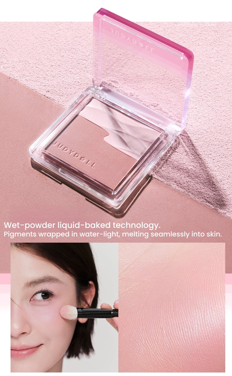 JUDYDOLL Satin Glow Double-color Blush T5845