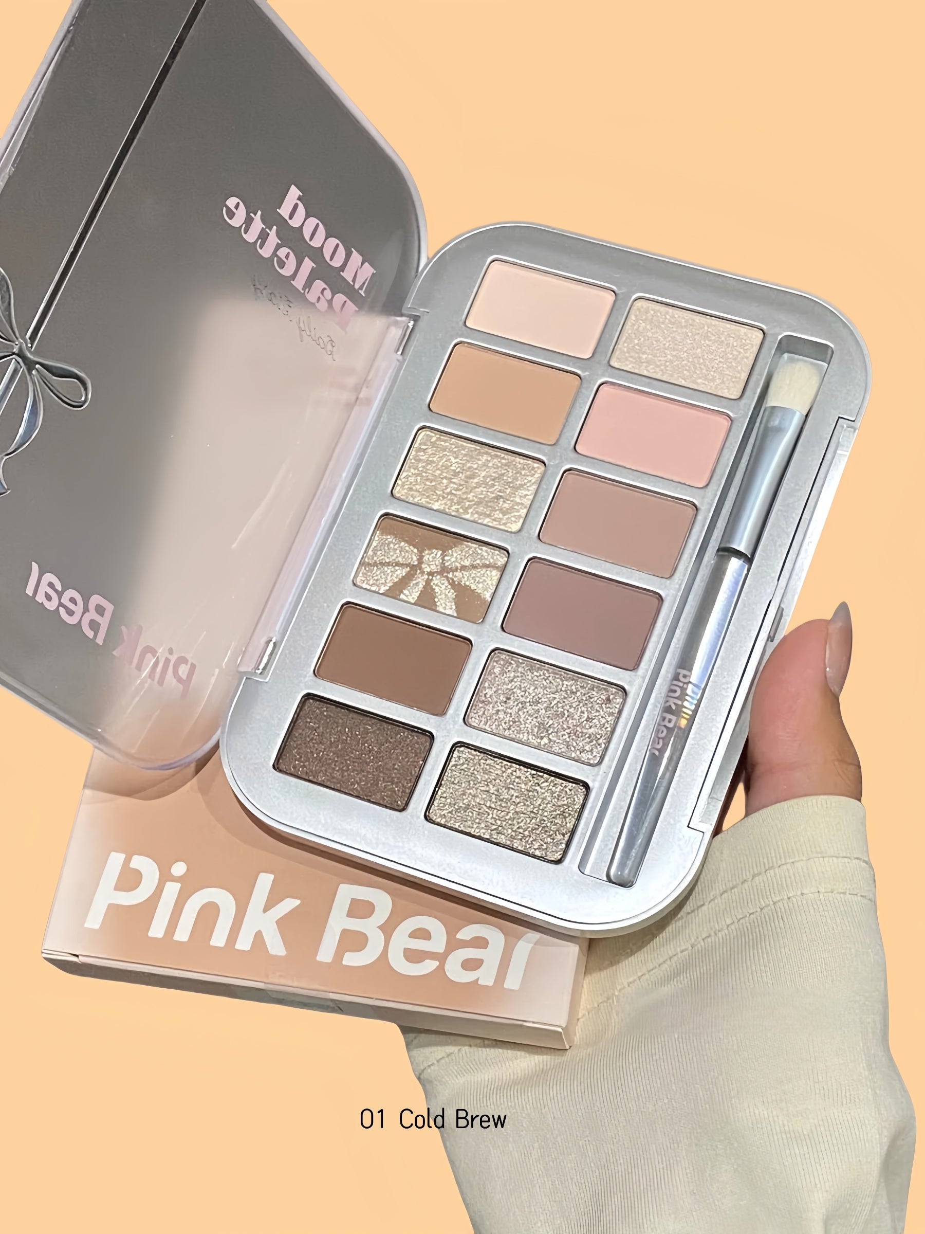 Pink Bear Color Mood Collection 12-color Eyeshadow Palette T4721