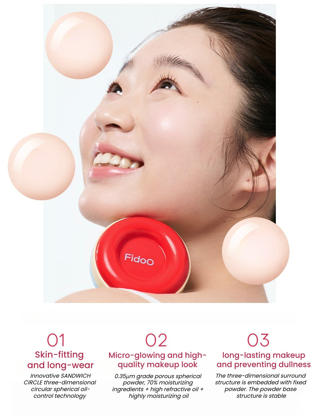 Fidoo Long-wear Oil-control Air Cushion Foundation T5477