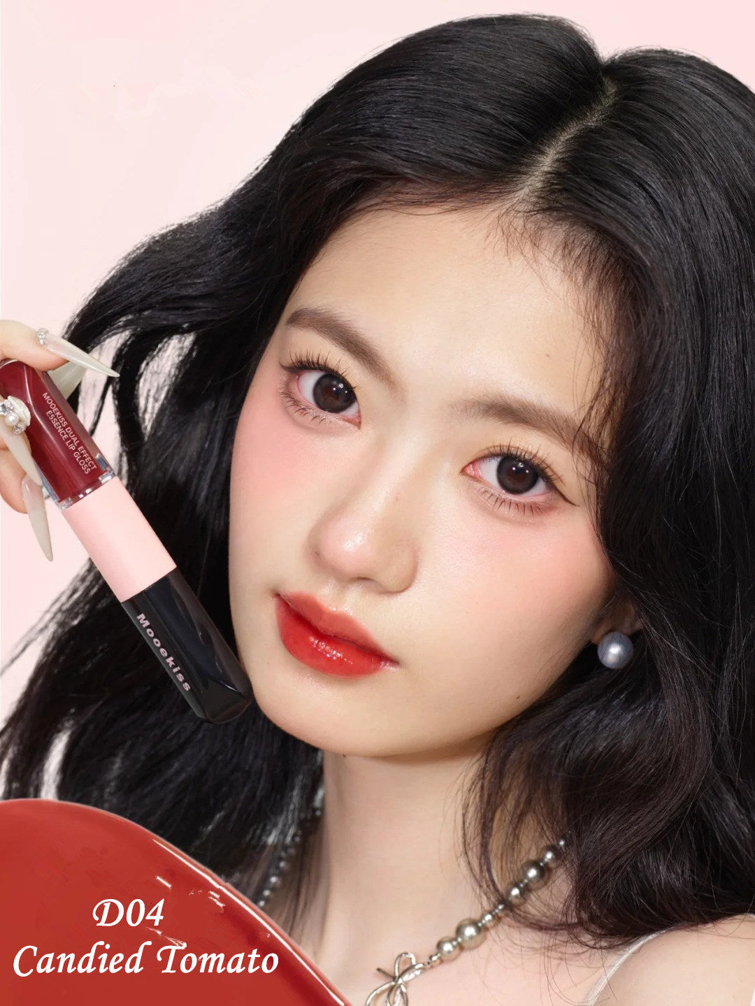 MOOEKISS Double-Head Essence Matte & Mirror Lip Glaze T4377