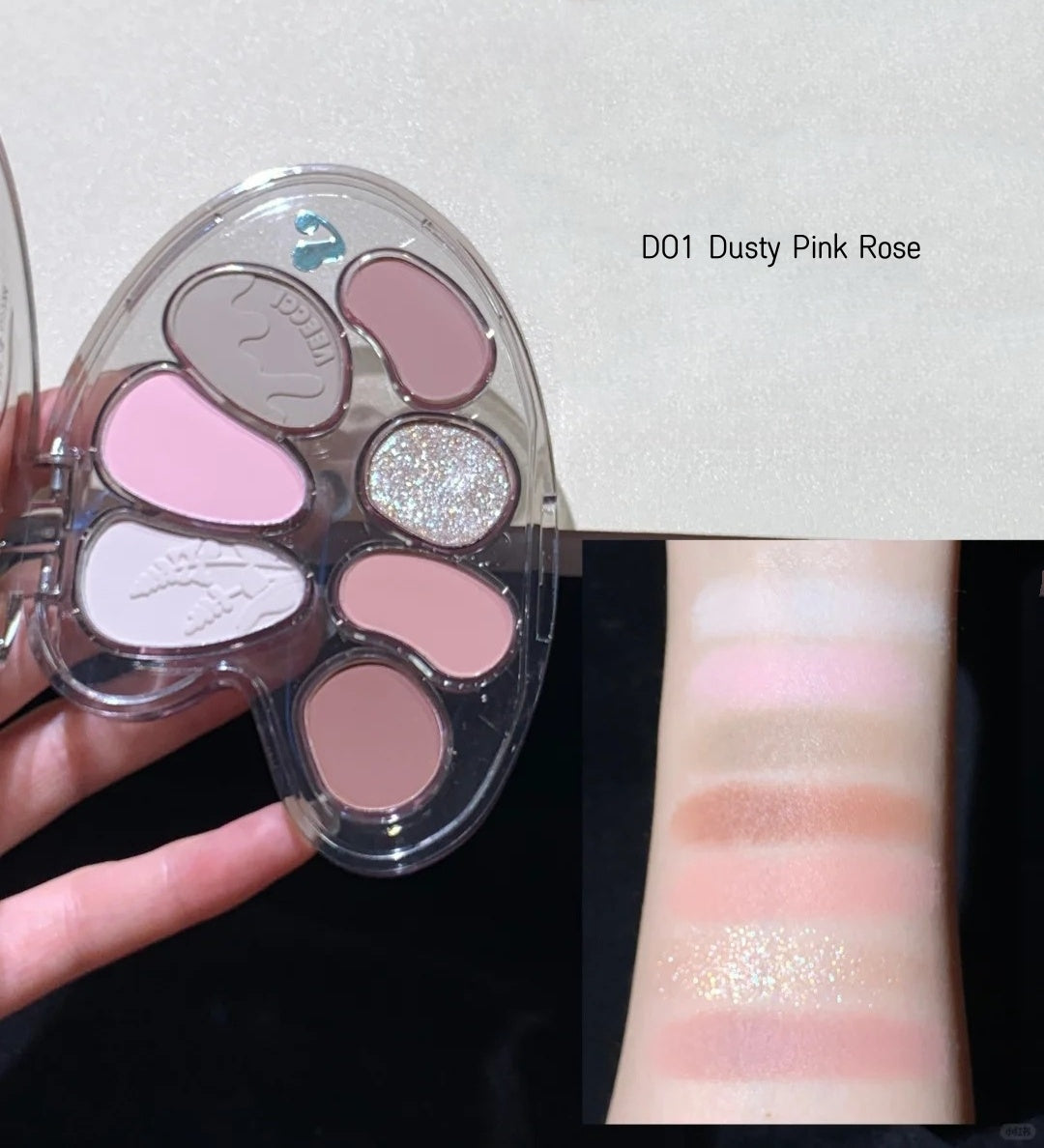 VEECCI Great Artist 7-color Long-wear Multi-use Eyeshadow Palette T4514