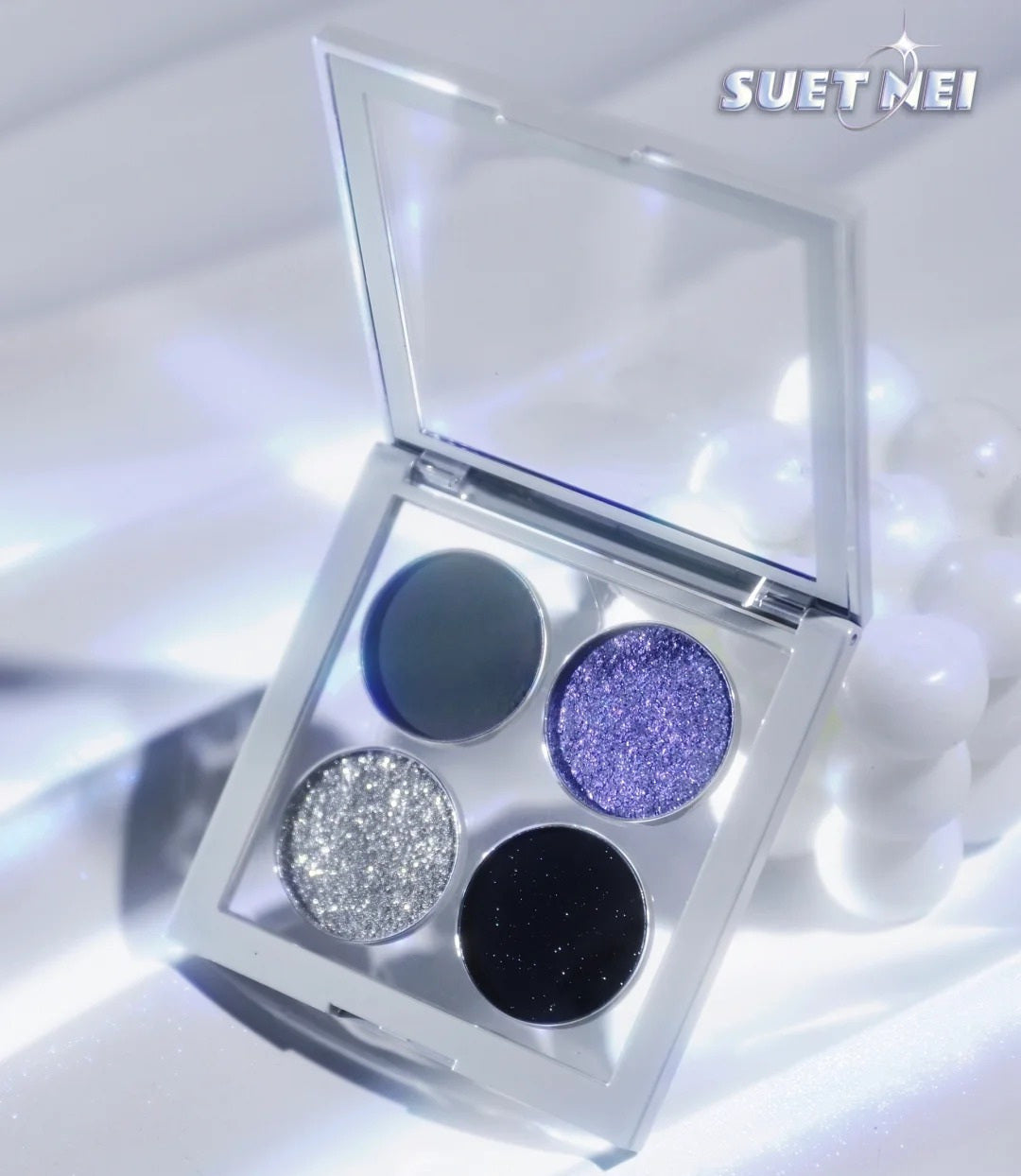 SUET NEI Matte Polarized Pearlescent 4 Colors Eyeshadow Palette T4083