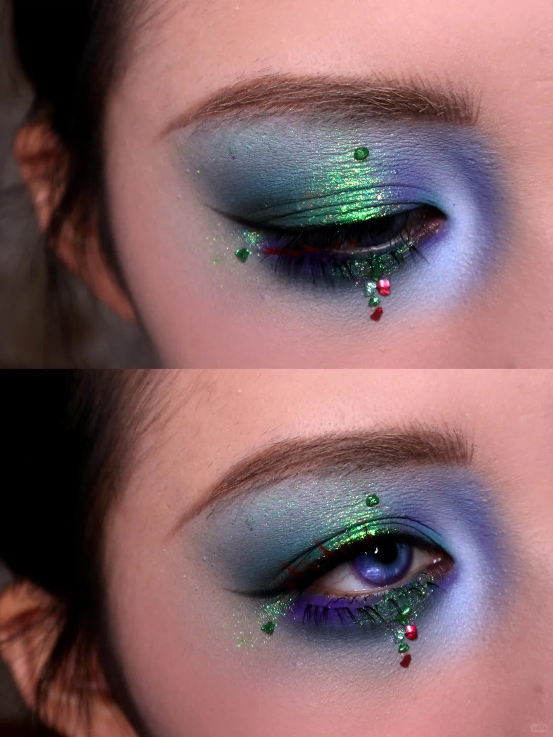 Narimi Misty Silver Lake 8-Color Chameleon Eyeshadow Palette (9.0) T5293