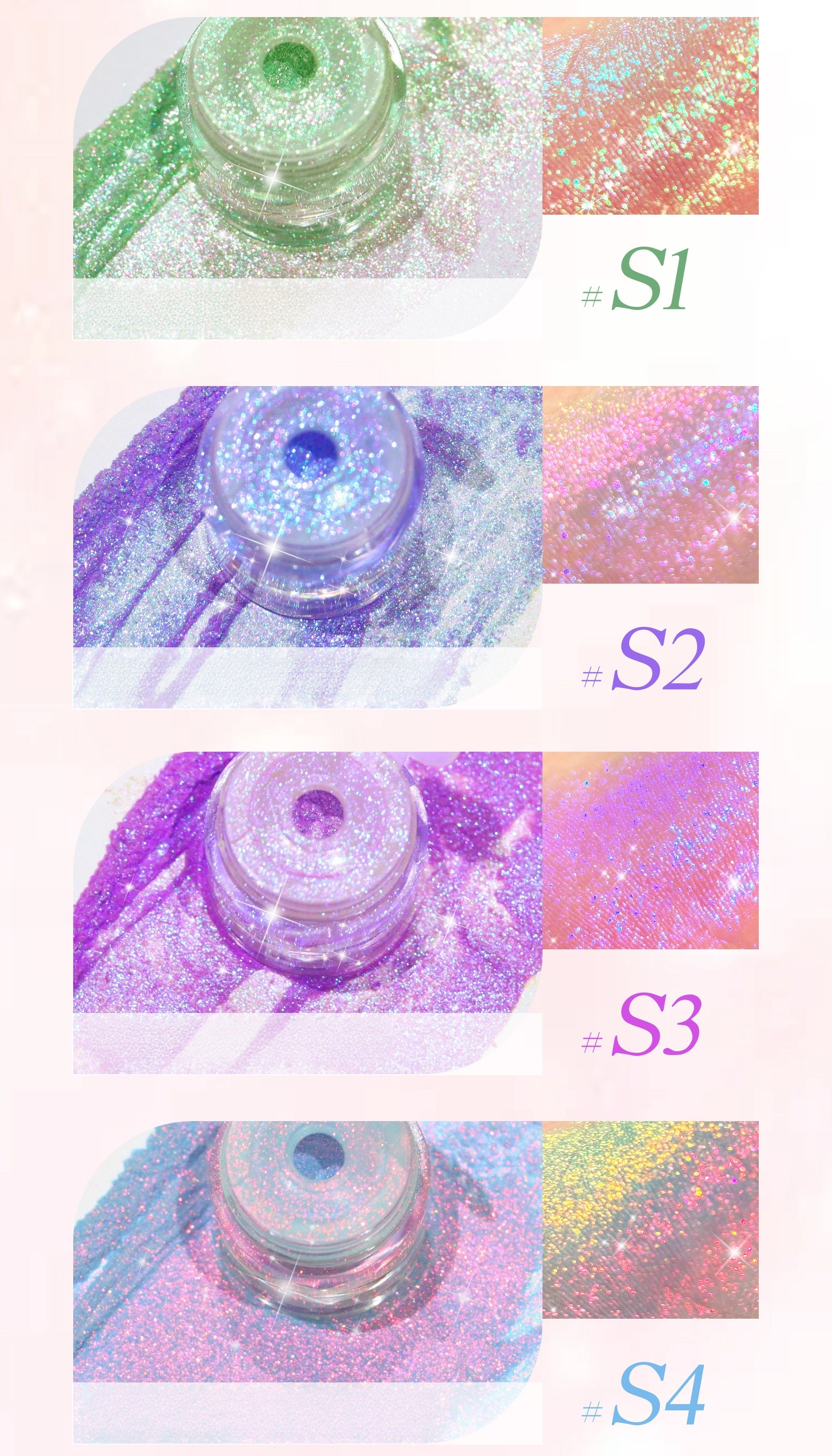 SheenEffect Optical Chameleon Illusion Glitter Mono Eyeshadow T5953