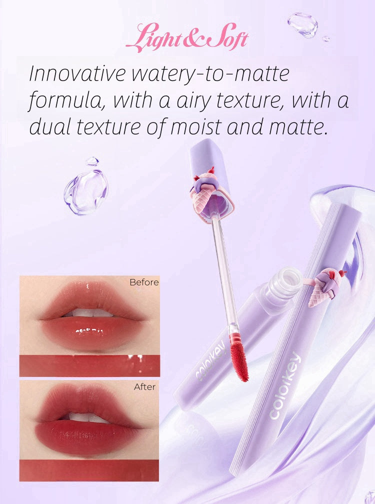 COLORKEY Ice Cream Watery Soft Mist Matte Lip Gloss T4368