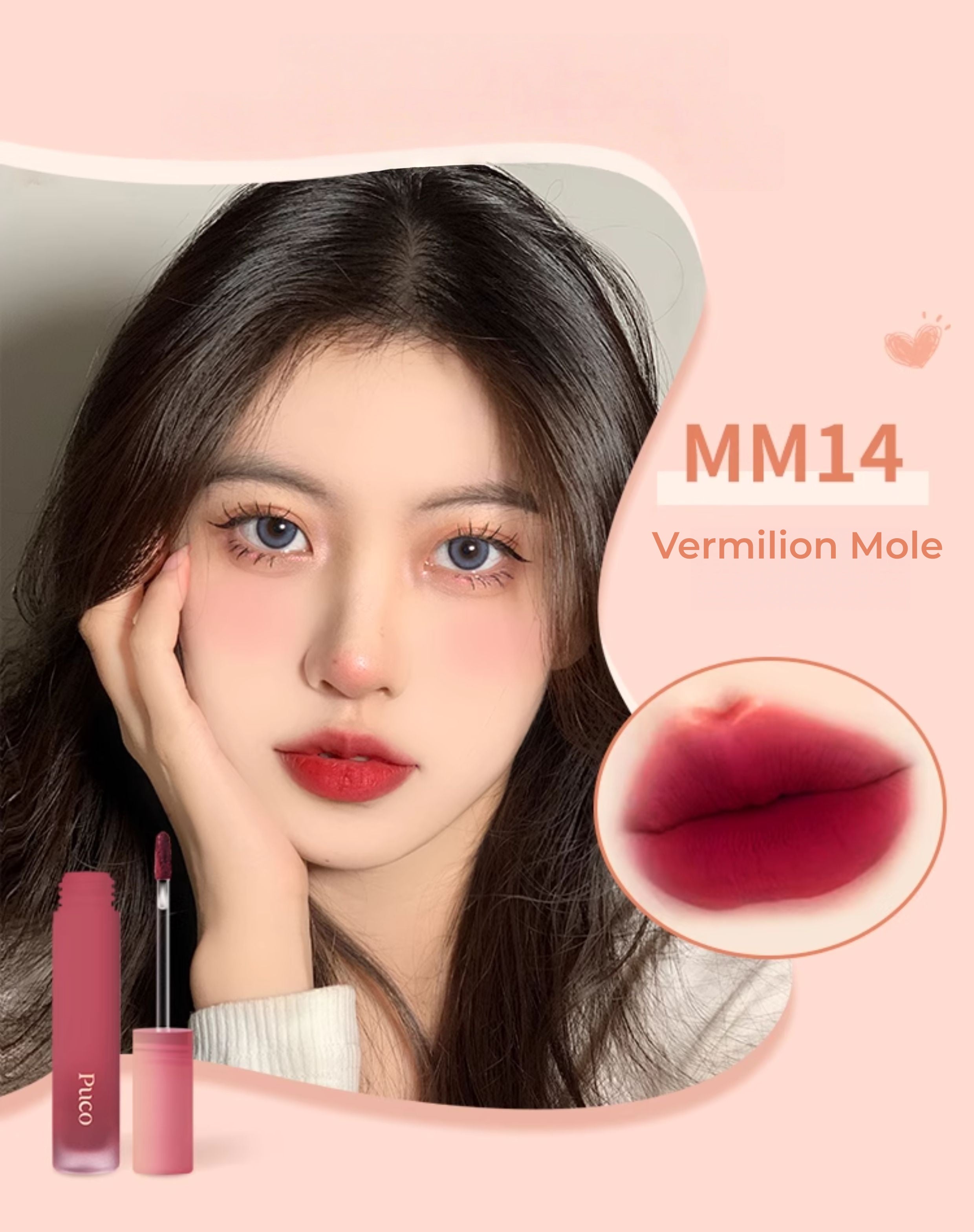 PUCO Moist Mousse Velvet  Matte Lip Glaze T5343