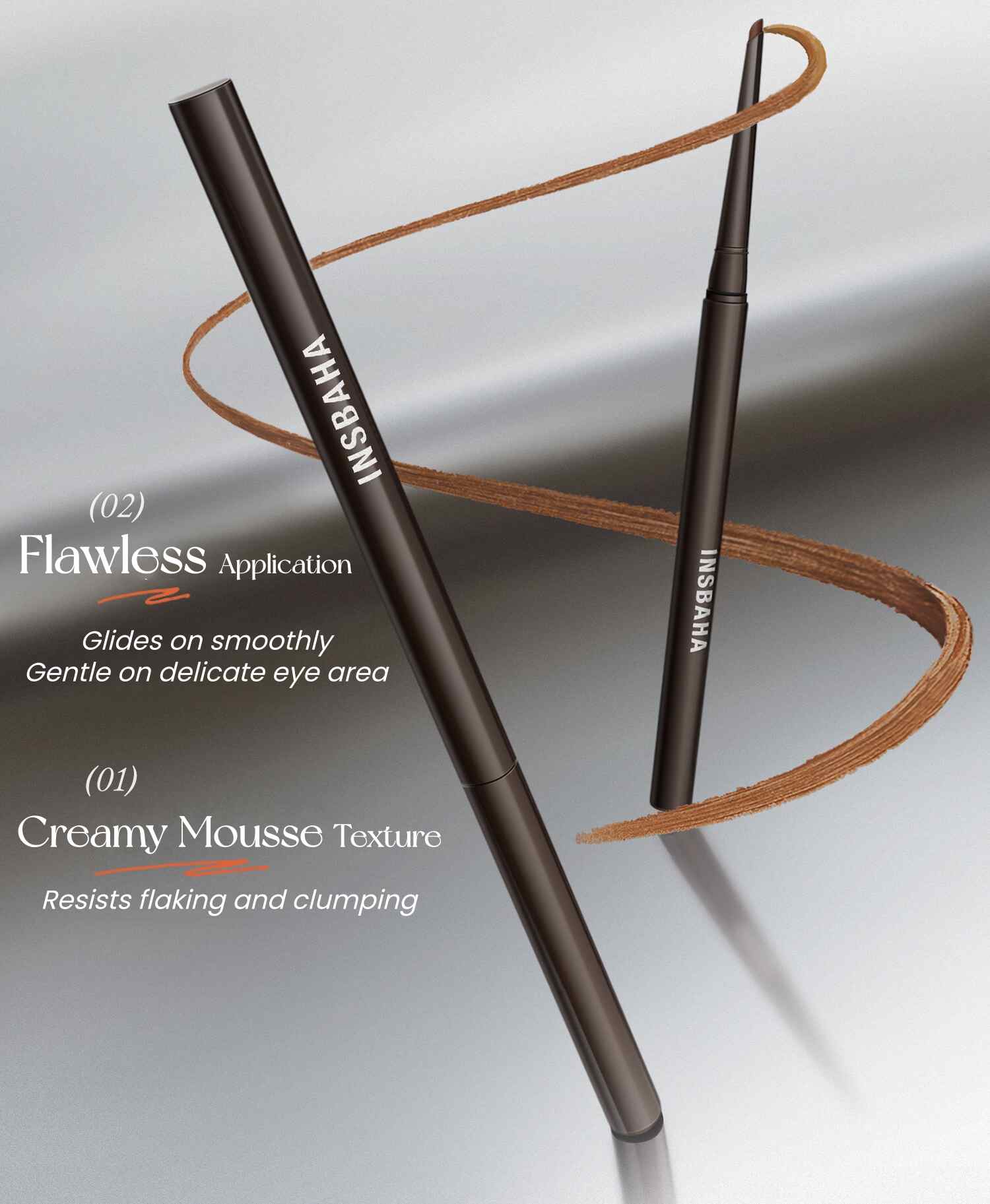 INSBAHA Silky Skinny Gel Eyeliner Pen (2.0) T5475