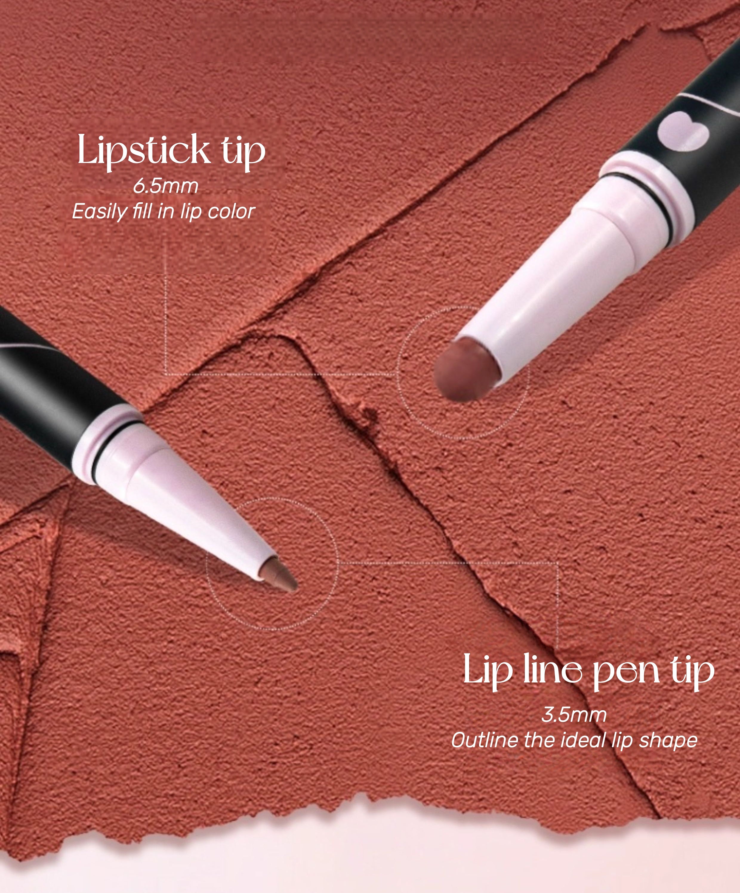 PUCO Moist Double-head Matte Lipstick Pen T5309