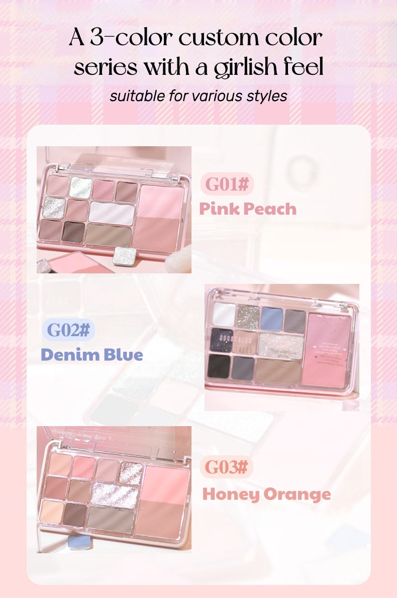 GOGO TALES Eyeshadow & Blusher & Contour Makeup Palette T5241