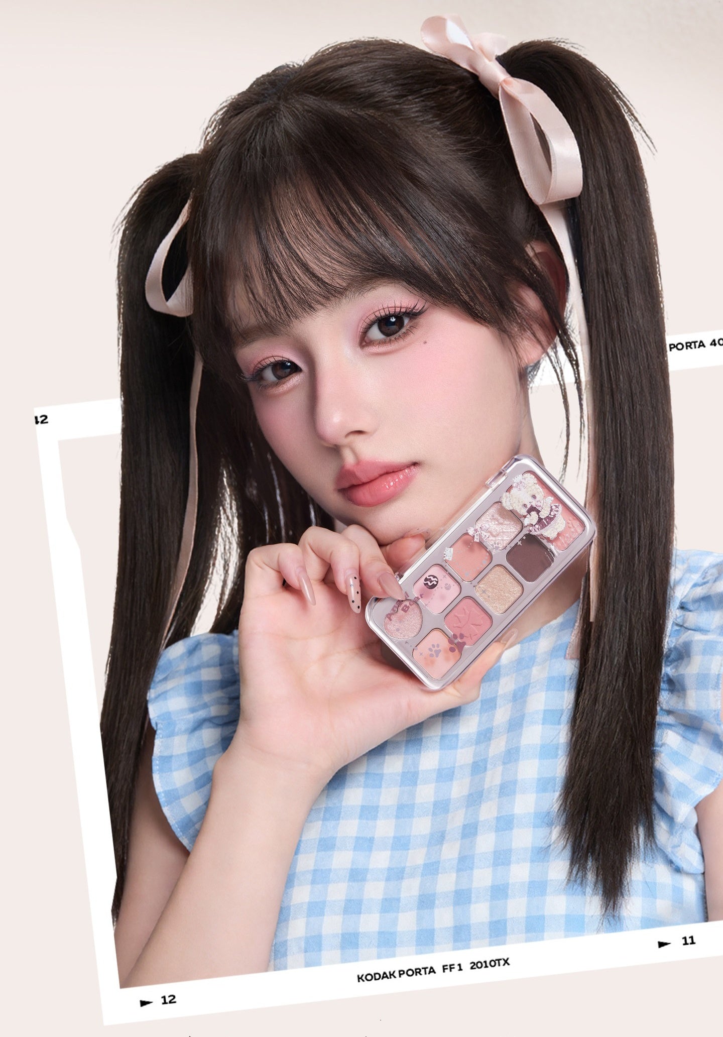 JILL LEEN Little Bear 9-color Eyeshadow Makeup Palette T5616