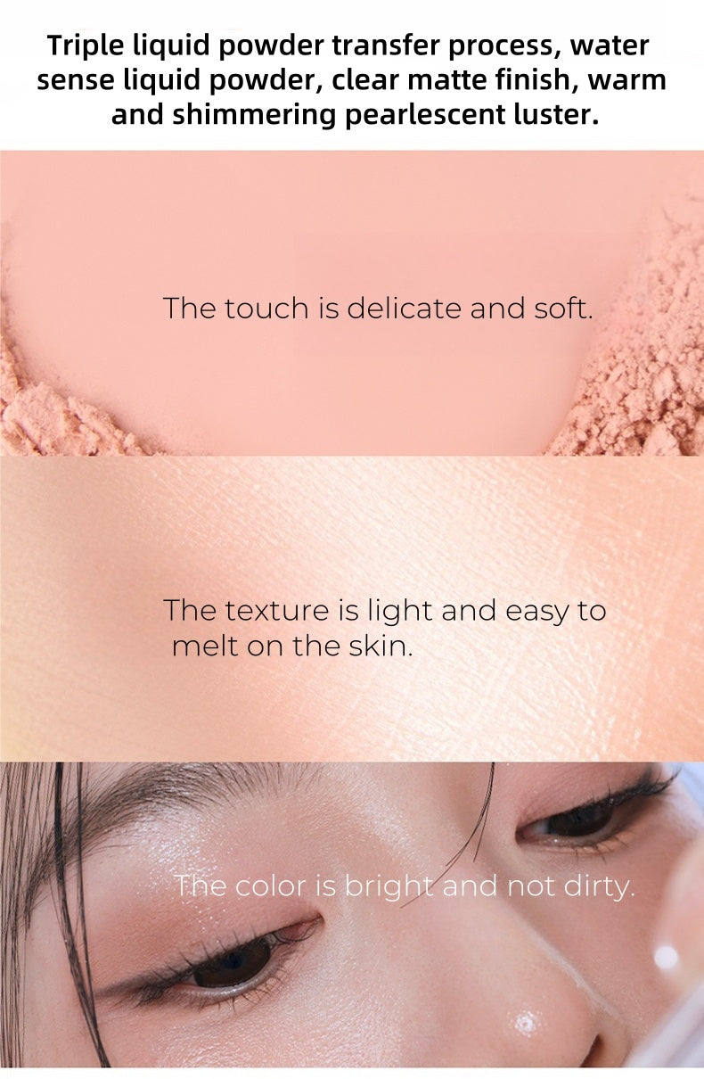 JUDYDOLL 6-color Matte & Pearlescent Eyeshadow Palette T4490