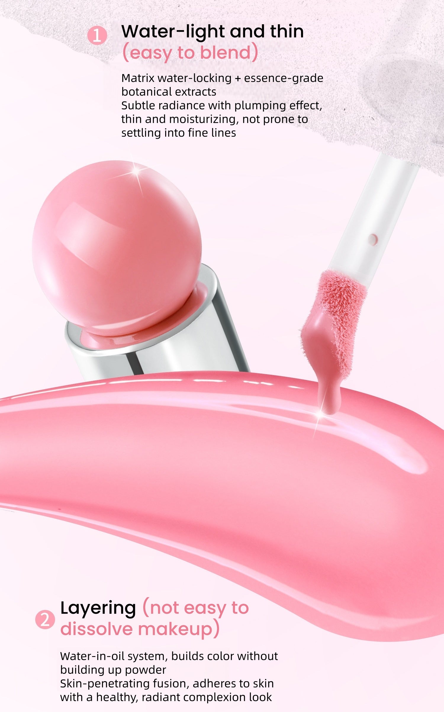 NEIYOU Long-wear Moist Nourish Liquid Blusher T5821