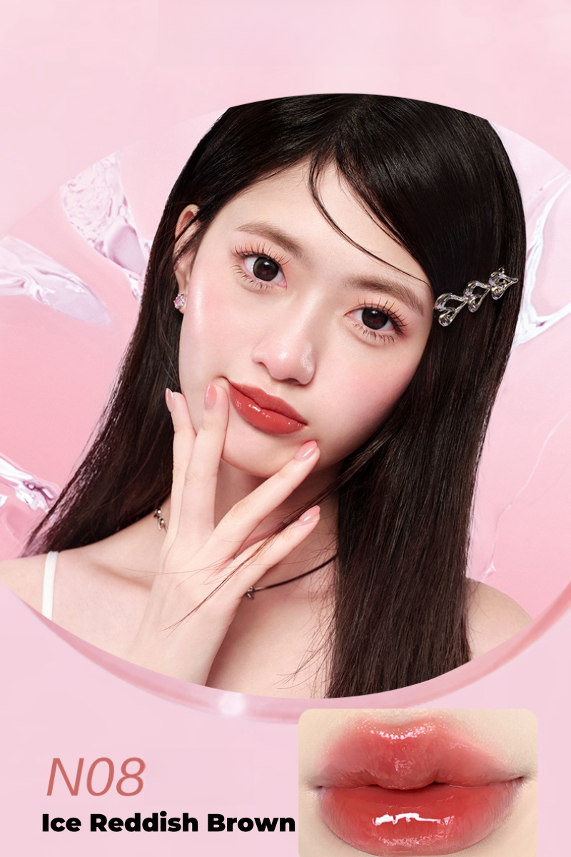 PINK BEAR Mini Bulb Long-Wear Moist Mirror Lip Gloss T4314