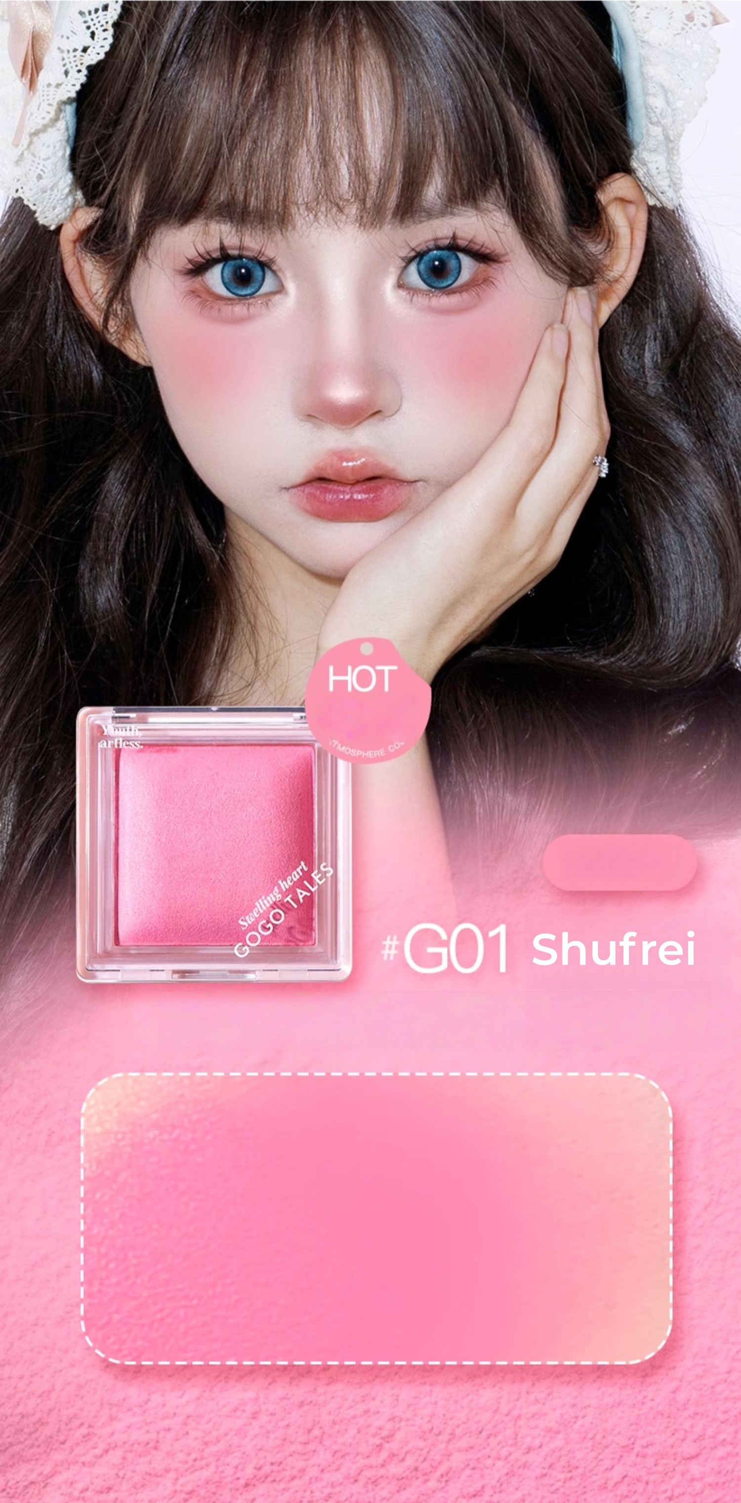 GOGO TALES Baked Mono Matte Blusher Powder T5248