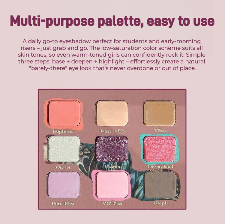 SheenEffect Love In A Dream 9-color Eyeshadow Palette T5806