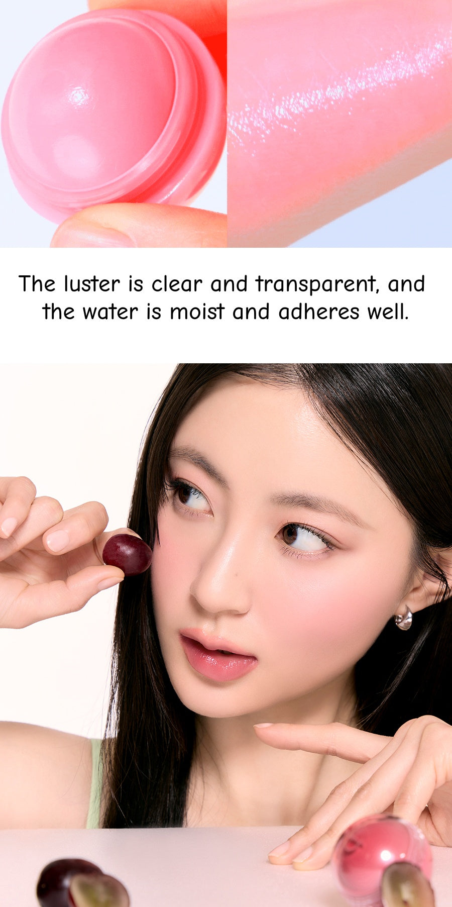 ROMAND Juicy Roll Cheek Glossy Makeup Blusher Ball T4838