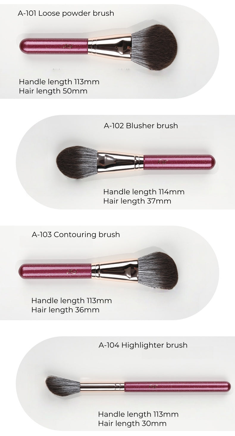 FIX+ Peach Blossom Collection Professional Makeup Brush 10 Pcs Set T4922