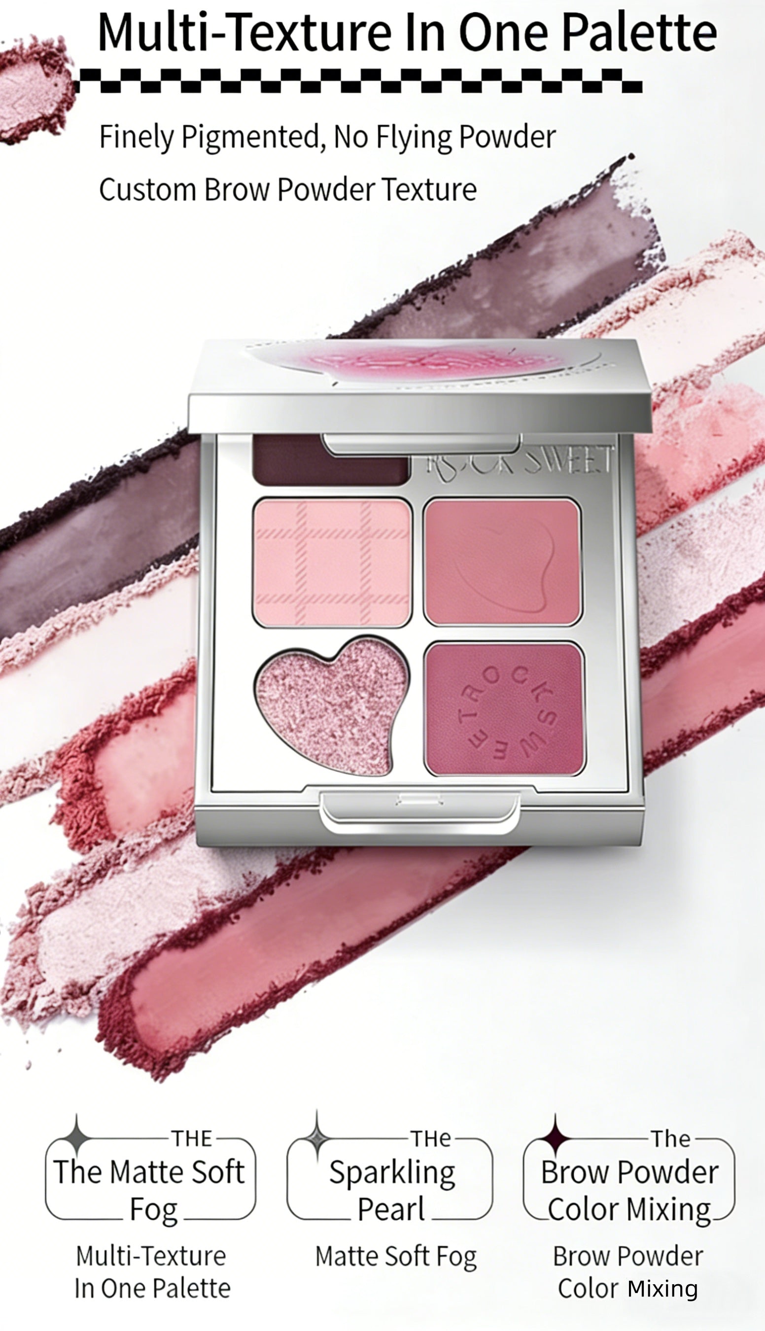 ROCK SWEET Rhythmic Fantasy Collection 5-color Eyeshadow Palette T5655