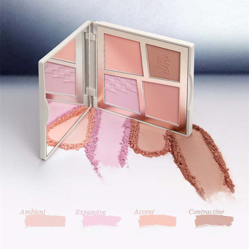 INSBAHA Primary Look Explore Four-Color Blusher Palette T3772