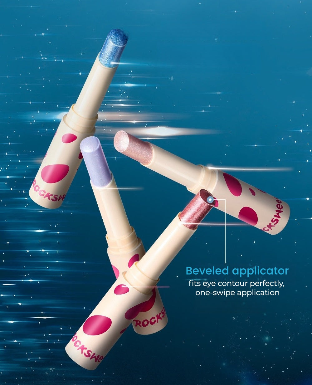 ROCK SWEET Flash Spectrum Collection Diamond Shimmer Eyeshadow Stick T5540