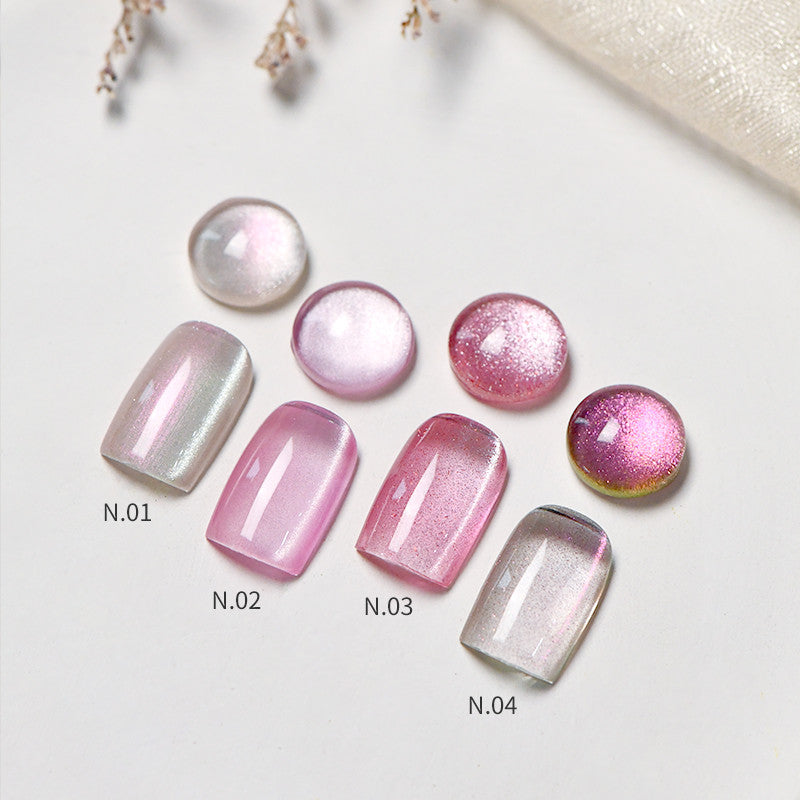 KellyKessa 15ml Cherry Blossom Dream Fireworks Cat Eye Gel Polish T4053