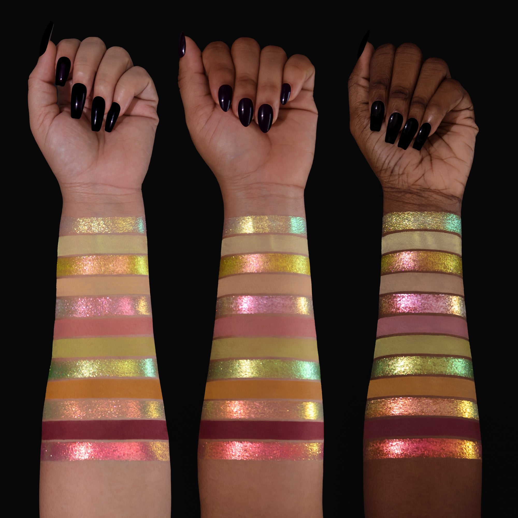 KRYPTEIN COSMETICS 12-Color Chameleon Eyeshadow Palette Secret Garden I (Yellow) T4443