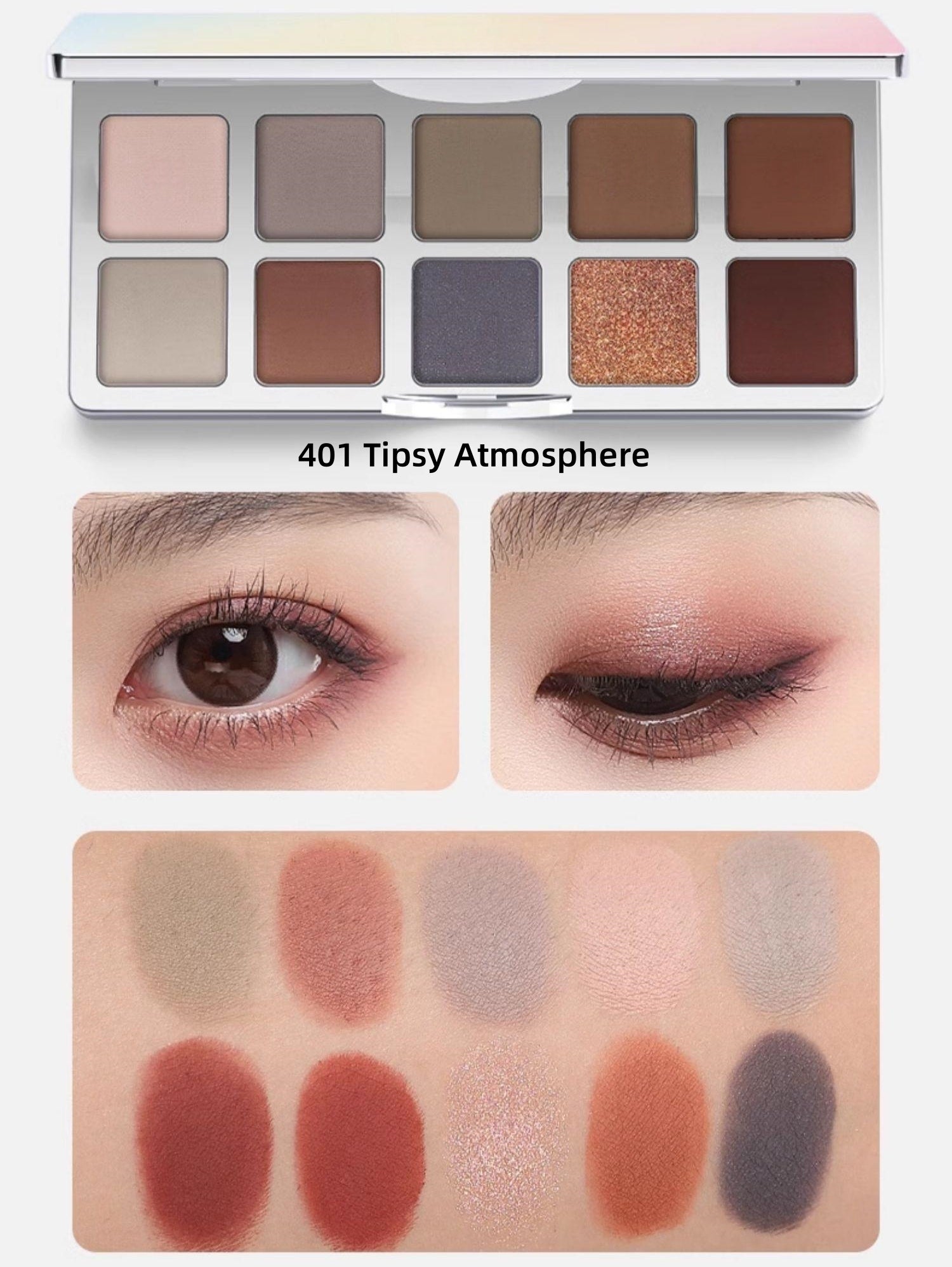 SheDella Colorful Dream 10-Color Eyeshadow Palette T4434