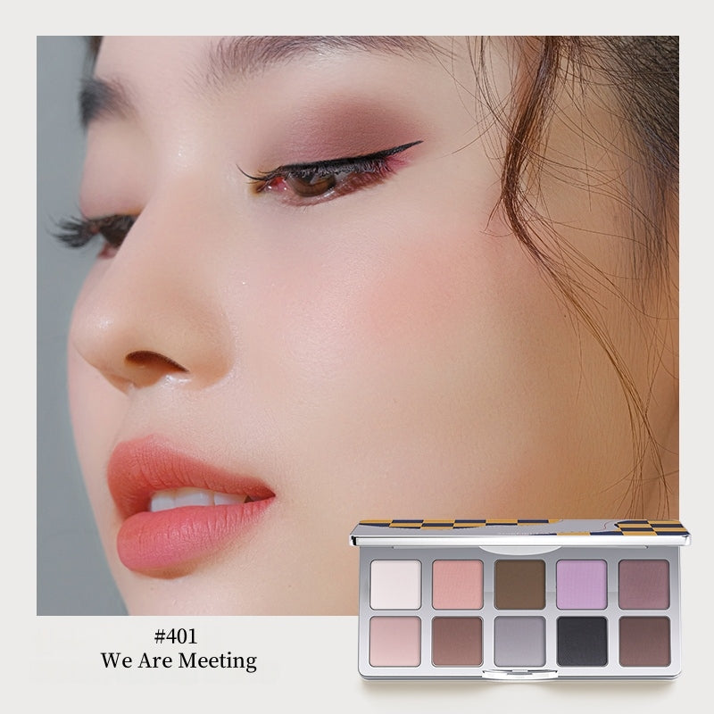 SheDella Checkerboard 10-color Eyeshadow Palette T4449