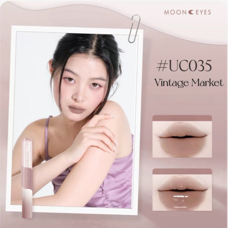 Mooneyes Color Diary Collection Matte & Glossy Double-head Lip Glaze T6028