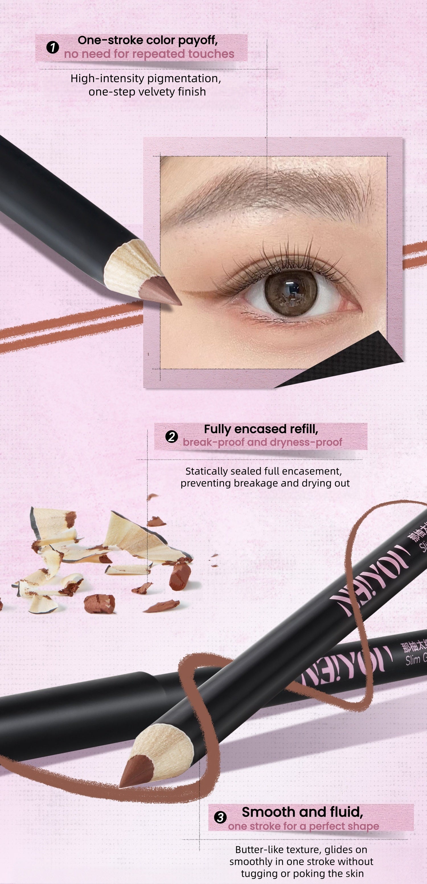 NEIYOU Smooth Long-wear Eyeliner Glue Pencil T5925