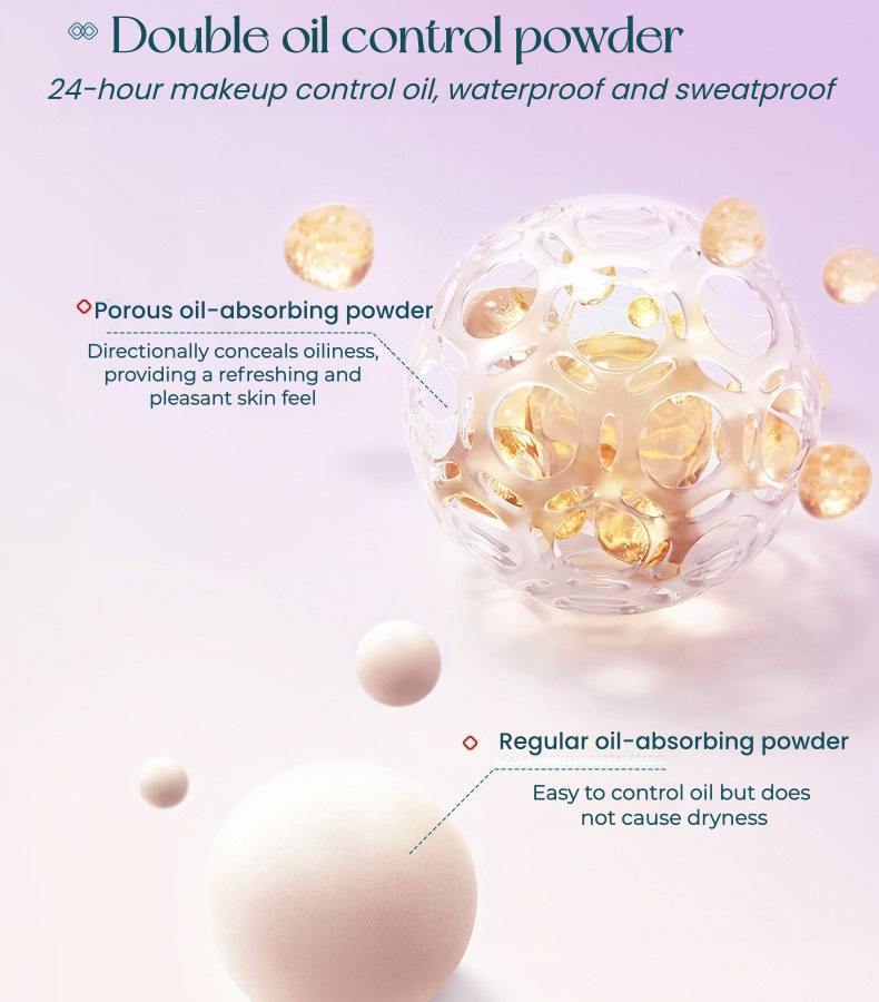 Florasis Radiant Complexion Peach Blossom & Silk Honey Pressed Powder T5484