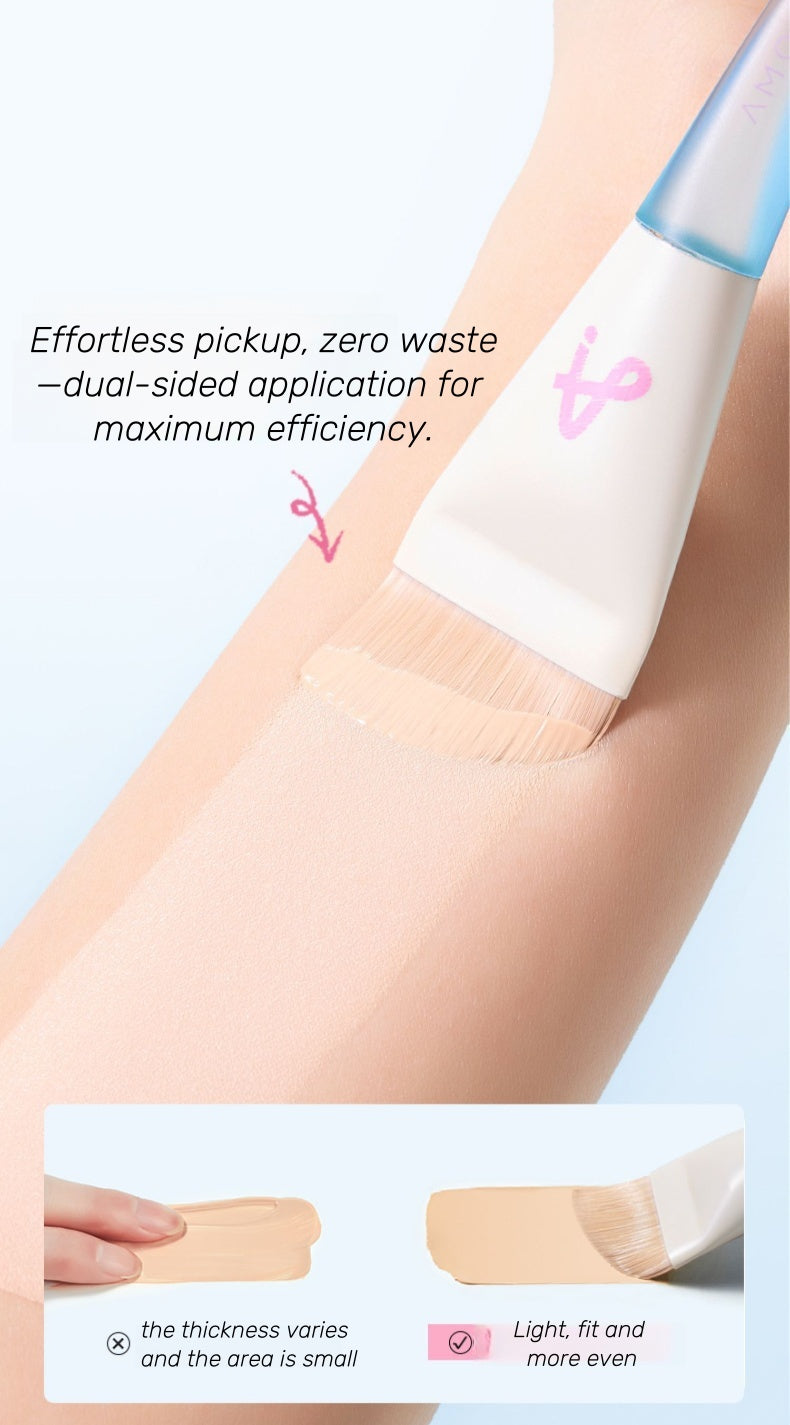 AMORTALS Fishtail Arc-shaped Foundation Makeup Brush T4611